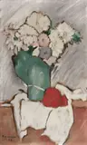 Romano Romiti, Fiori, 1930, oil on panel