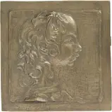 Libero Andreotti, Profilo di bambina, 1906, bassorilievo in bronze