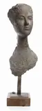 Quinto Martini, Ritratto femminile, scultura in bronze on base in legno