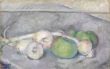 Fillide Levasti, Cipolle e mele, 1919, oil on canvas