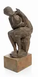 Quinto Martini, Donna con l'oca, 1970, scultura in bronze