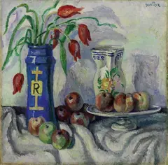Alfredo Müller, Natura morta, oil on canvas