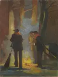 Spazzini by Renato Natali, oil on panel, offered Apr 2019