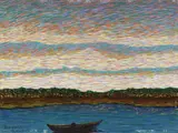 Benvenuto Benvenuti, Paesaggio, oil on faesite