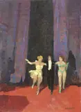 Ribalta by Renato Natali, 1940, oil on panel, offered Apr 2019