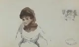 Giuseppe De Nittis, Impressione di figura femminile con studio di bassorilievo