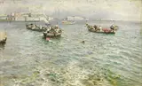 Da via Caracciolo by Attilio Pratella, oil on canvas, offered Apr 2019