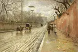 Strada di Antignano by Attilio Pratella, oil on canvas, offered Apr 2019