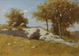 Luigi Bertelli, Paesaggio, 1899, oil on canvas