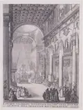 Jacques Callot, Le catafalque de l'Empereur Mathias, etching