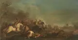 Jan Peeter Verdussen, Scena di battaglia, oil on canvas