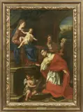 Francesco Guarini, Madonna con Bambino e San Carlo, oil on canvas