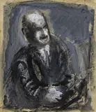 Busto di uomo (Il bevitore) by Mario Sironi, 1952, Tempera, offered Dec 2018
