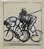 Studio per illustrazione per «Il Popolo d'Italia» by Mario Sironi, 1926, Tempera, offered Dec 2018
