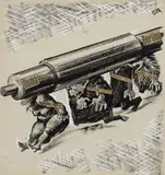 Un altro servizio alla causa della pace by Mario Sironi, 1937, pencil grassa, offered Dec 2018