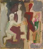 Figure by Mario Sironi, 1940, Tempera, offered Dec 2018