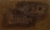 Ennio Morlotti, Studio per spiaggia n. 7 (Bagnanti), 1965, oil on canvas