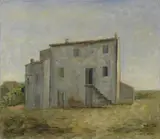 Carlo Carrà, Casa colonica, 1928, oil on canvas