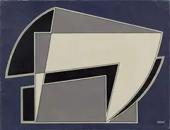 Atanasio Soldati, Composizione, 1951, oil on canvas