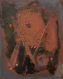 Lucio Fontana, Concetto spaziale, 1954, oil