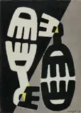 Giuseppe Capogrossi, Surface n. 136, 1955, oil on canvas