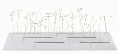 Canone variato III by Fausto Melotti, 1972, scultura in oro on base inox, offered Dec 2018