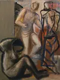 Scultore e modella by Mario Sironi, 1929, oil on canvas, offered Dec 2018
