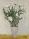 Fiori bianchi by Ottone Rosai, oil on canvas, offered Dec 2018
