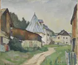 Raffaele De Grada, Paesaggio nordico, oil on canvas