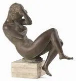 Quinto Martini, Nudo femminile, 1950, scultura in bronze
