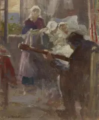 Lionello Balestrieri, Leggenda bretone (La Glu), oil on canvas