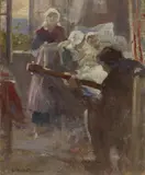 Lionello Balestrieri, Leggenda bretone (La Glu), oil on canvas