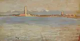 Guglielmo Micheli, Torre del Marzocco, oil on tavoletta