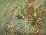 Fondo marino by Gino Romiti, 1938, oil on panel, offered Oct 2018