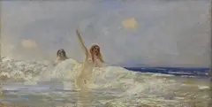 L'onda by Eugenio Cecconi, 1900, oil on canvas, offered Oct 2018