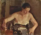 Armando Spadini, La macchina da cucire