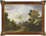 Marco Ricci, Paesaggio di fantasia con due figure