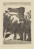 Giorgio Morandi, Paesaggio con tre alberi, 1931, etching on rame