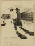 Lorenzo Viani, Viandanti, 1915, pastel on paper