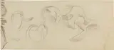 Giacomo Balla, Motivi per ricamo, 1918, pencil on card con stampa al verso