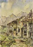 Paesaggio ad Auronzo by Filippo de Pisis, 1946, oil on canvas, offered Jun 2018