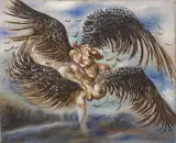 Alberto Savinio, Les Anges Batailleurs, 1930, oil on canvas