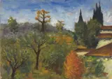 Paesaggio d'autunno by Ottone Rosai, 1946, oil on cardboard applicato on canvas, offered Jun 2018