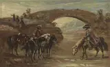 Cavalieri al guado by Giorgio de Chirico, 1943, oil on canvas, offered Jun 2018