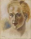 Alberto Savinio, Ritratto di Giuditta Scalini, 1934, tempera on canvas