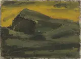 Montagne con cielo giallo by Mario Sironi, 1946, oil on canvas, offered Jun 2018