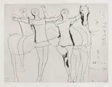 Giocolieri by Marino Marini, 1973, etching and puntasecca, offered Jun 2018