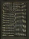 Alberto Biasi, Dinamica visuale, 1973, card serigrafato and plexiglass on compensato