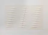 Bianco by Agostino Bonalumi, engraving a secco on carte serigrafate, offered Jun 2018