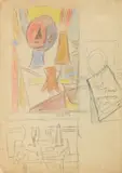 Atanasio Soldati, Senza titolo, matite and inchiostro on paper